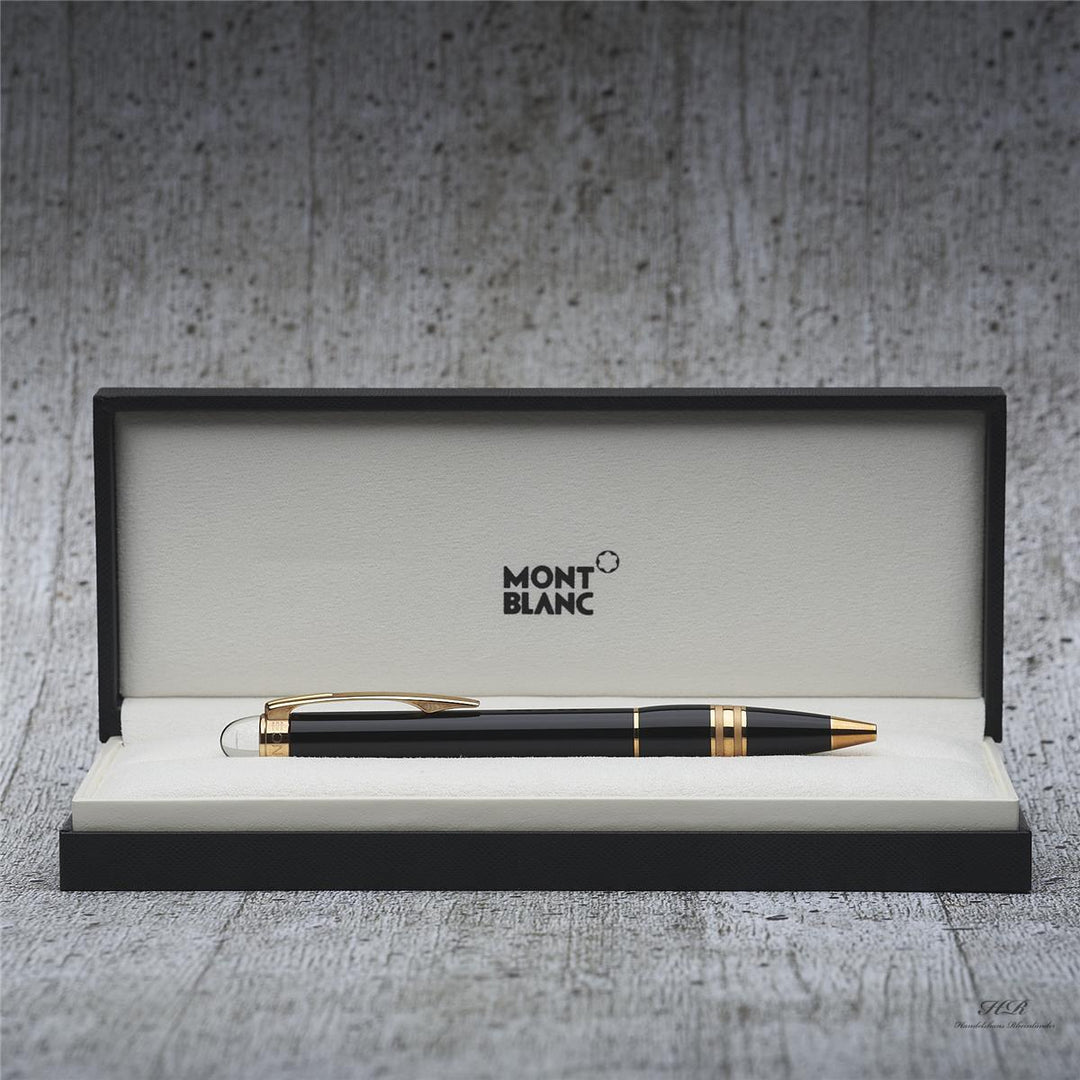 Montblanc Starwalker Red Gold Resin Kugelschreiber in Geschenkbox