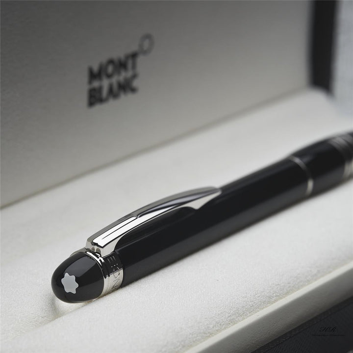 Montblanc Starwalker Resin Line Ballpoint Pen Black Platinum Plated ID 08486 OVP