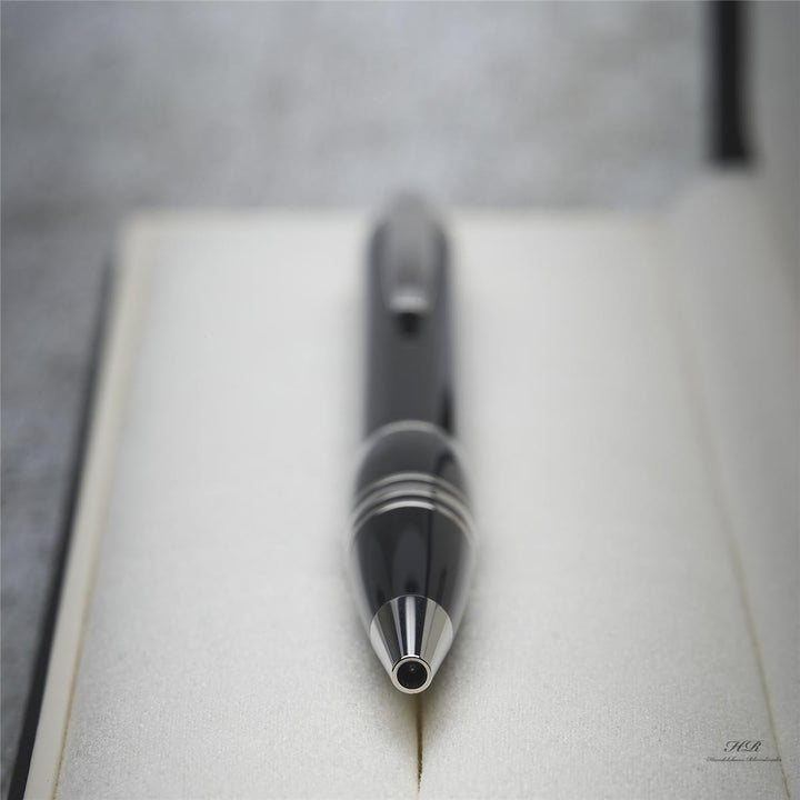 Montblanc Starwalker Resin Line Ballpoint Pen Black Platinum Plated ID 08486 OVP