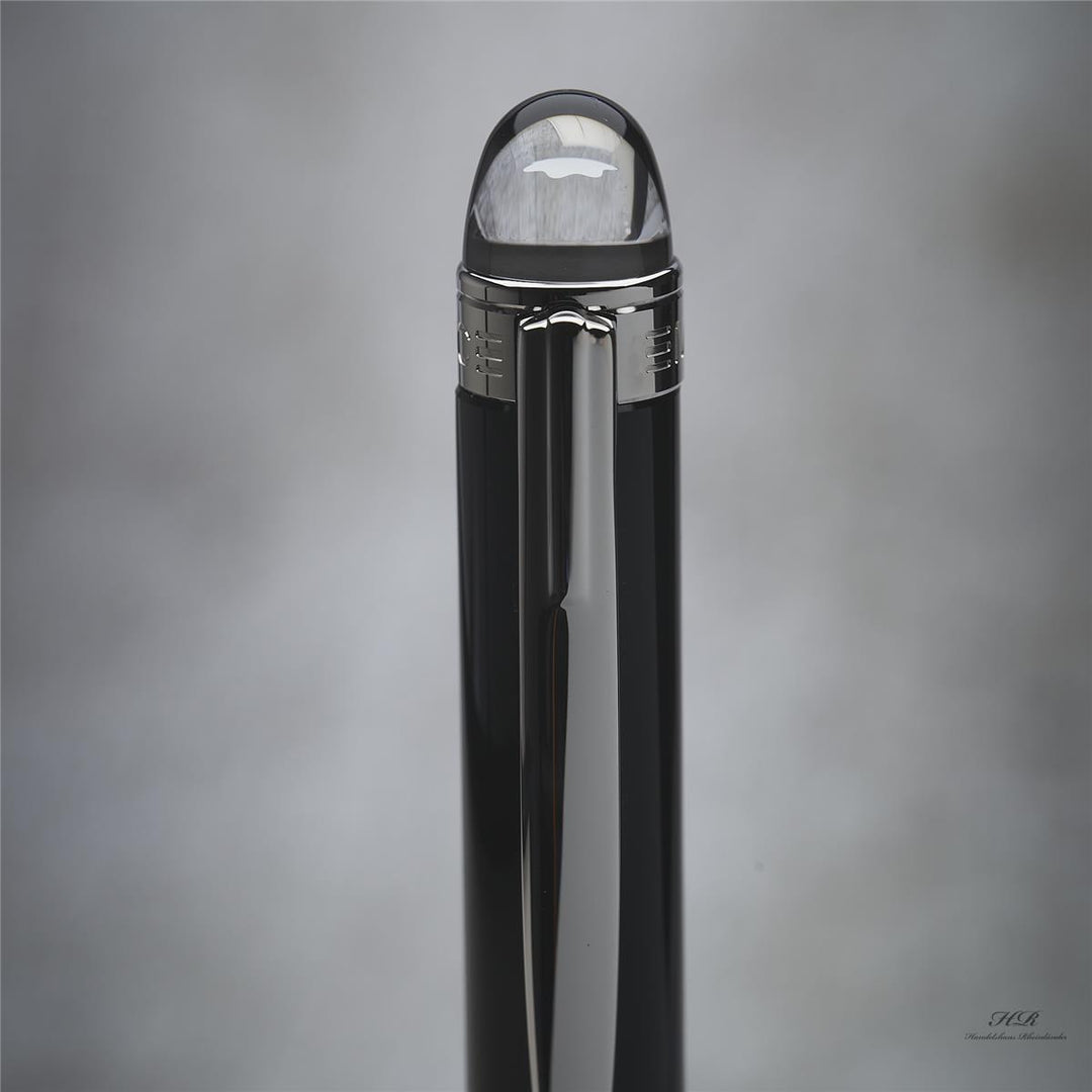 Montblanc Starwalker Resin Line Ballpoint Pen Black Platinum Plated ID 08486 OVP