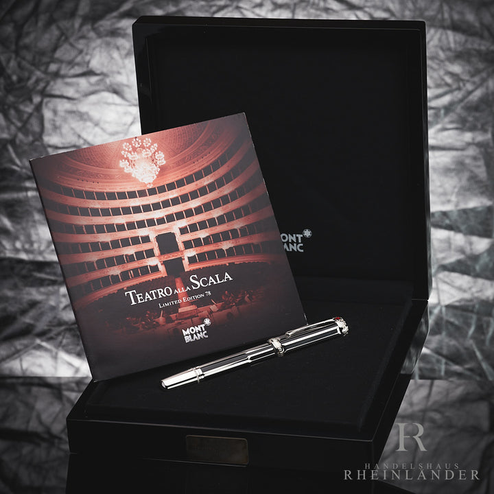 Montblanc Teatro alla Scala LE 78 Füller mit Broschüre und Schatulle