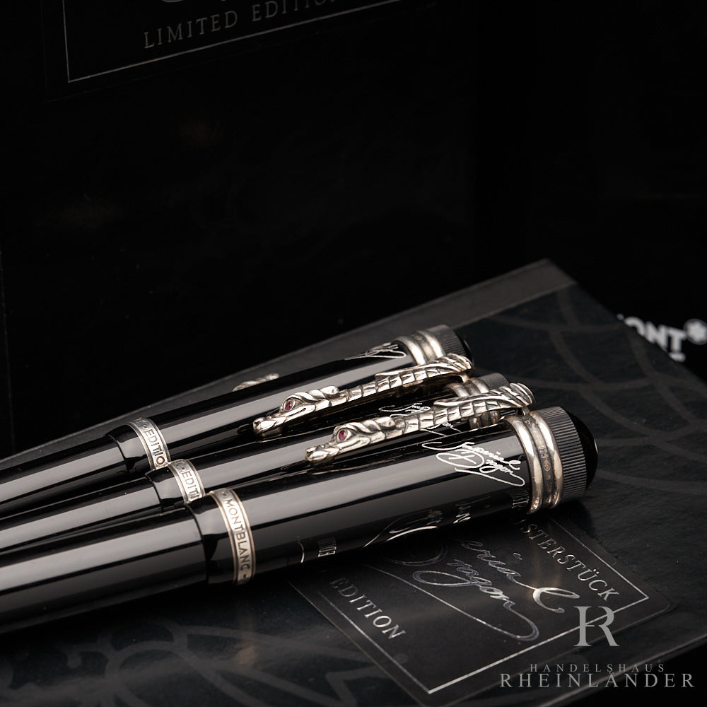 Montblanc Writers Edition Asia Line 1993 Imperial Dragon 3er Set ID 28701 OVP