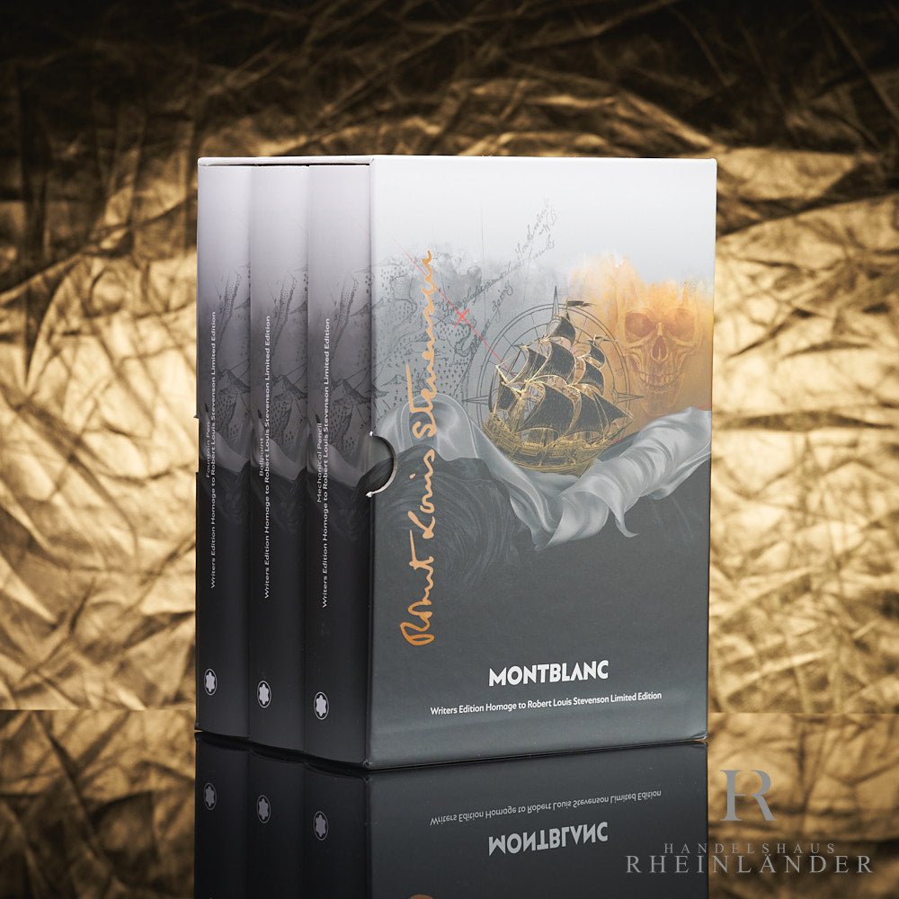 Robert Louis Stevenson Original-Setverpackung mit Aufdruck, der der Schatzinsel gewidmet ist