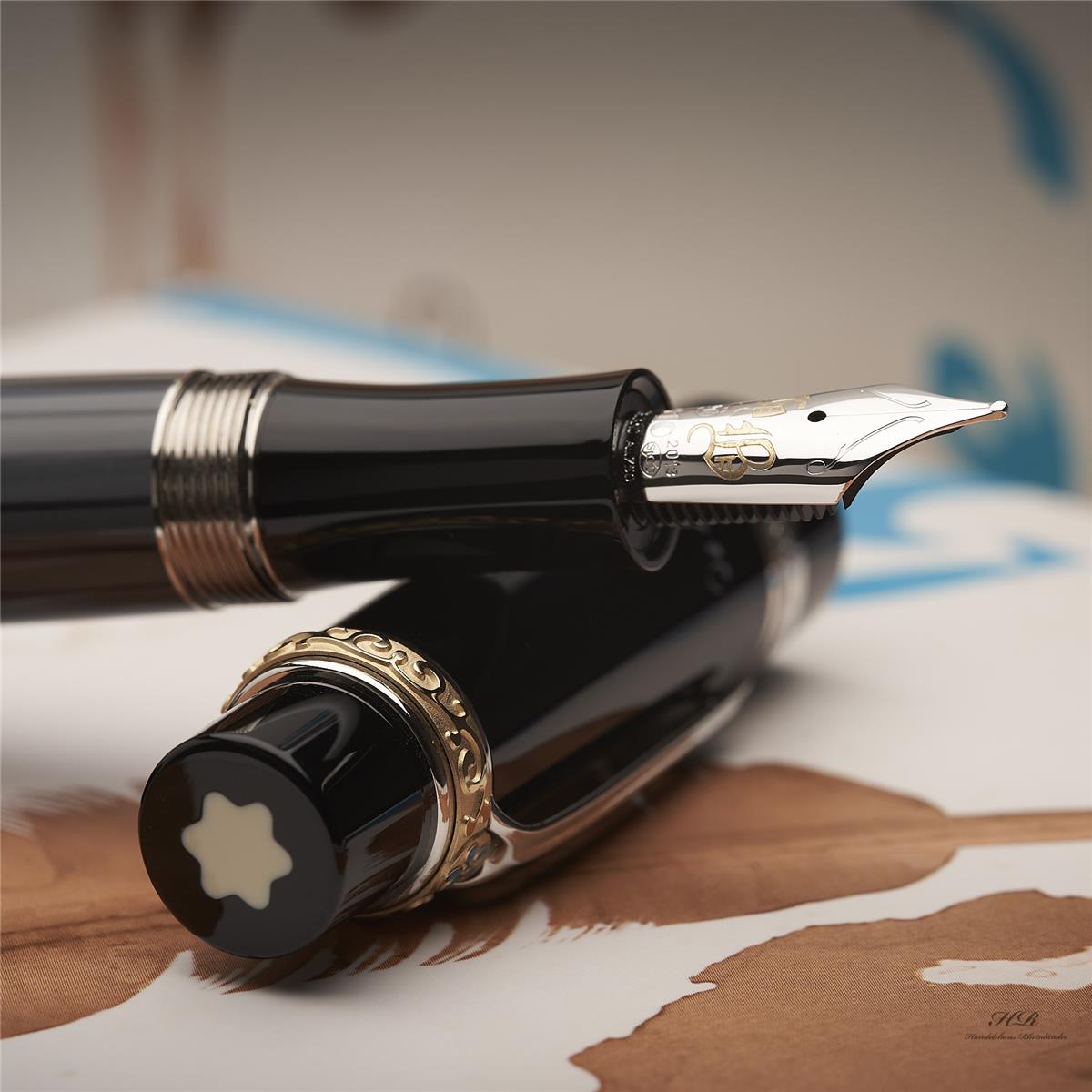 Mont blanc 作家シリーズ限定品 \"Honoré de Balzac\" Montblanc Edition Honore De Balzac Black Resin Rollerball