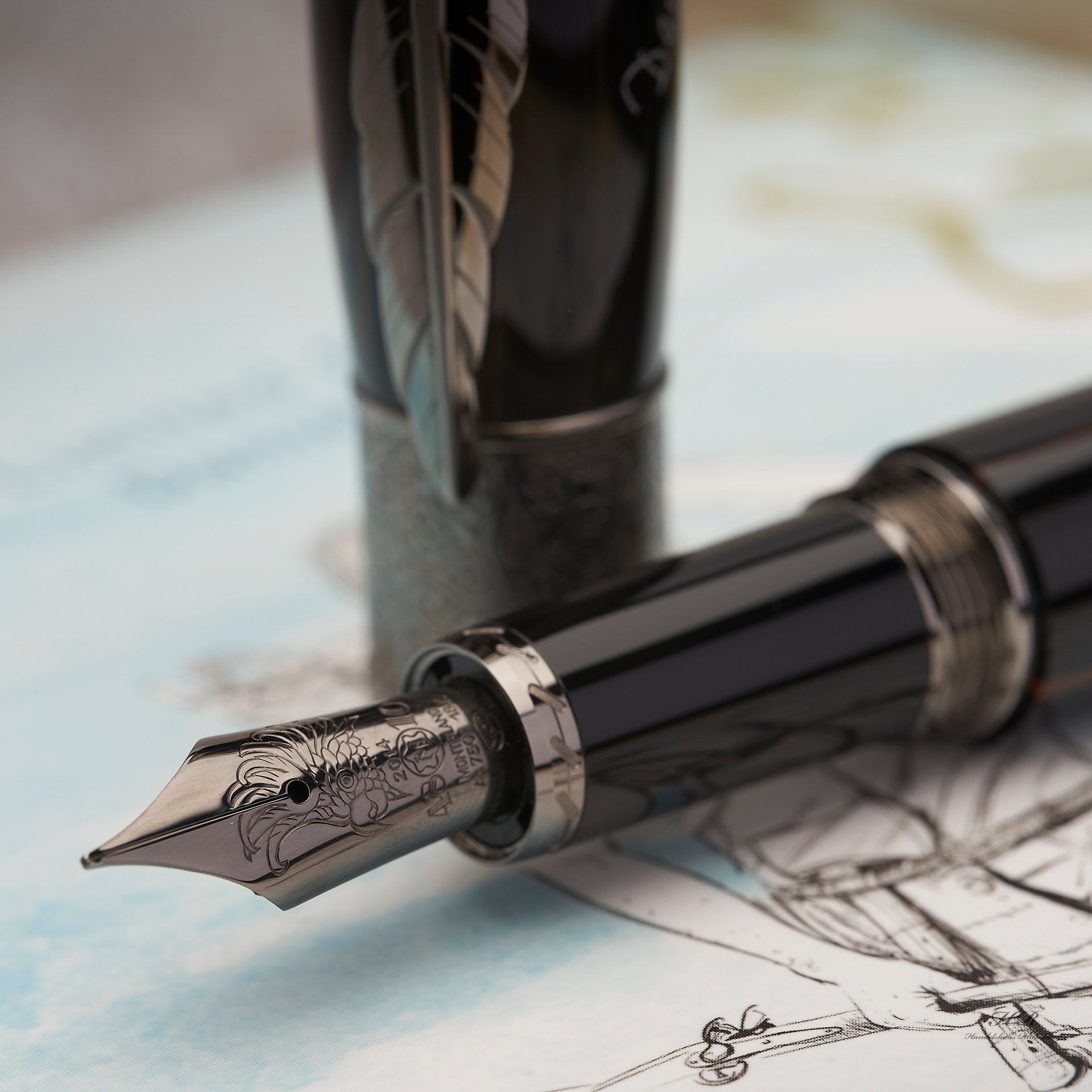 Montblanc Daniel Defoe fountain pen – Handelshaus Rheinländer