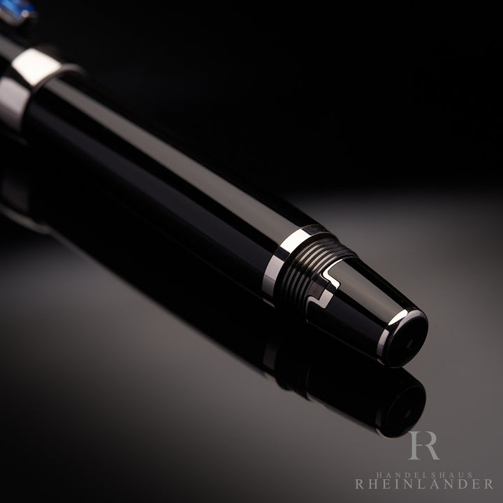 Montblanc Boheme Bleu Platinum Line Füllfederhalter ID 5778 Modell 25130 mit OVP