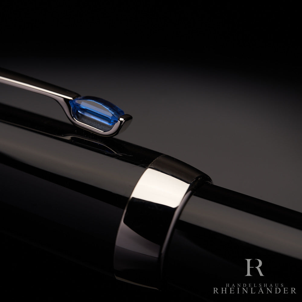 Montblanc Boheme Bleu Platinum Line Füllfederhalter ID 5778 Modell 25130 mit OVP