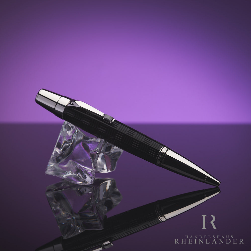 Montblanc Boheme Doue Platinum Plated Ballpoint Pen Black Ballpoint Pen 25494 