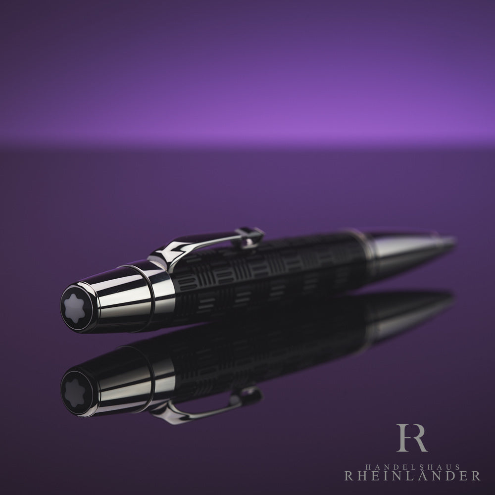 Montblanc Boheme Doue Platinum Plated Ballpoint Pen Black Ballpoint Pen 25494 