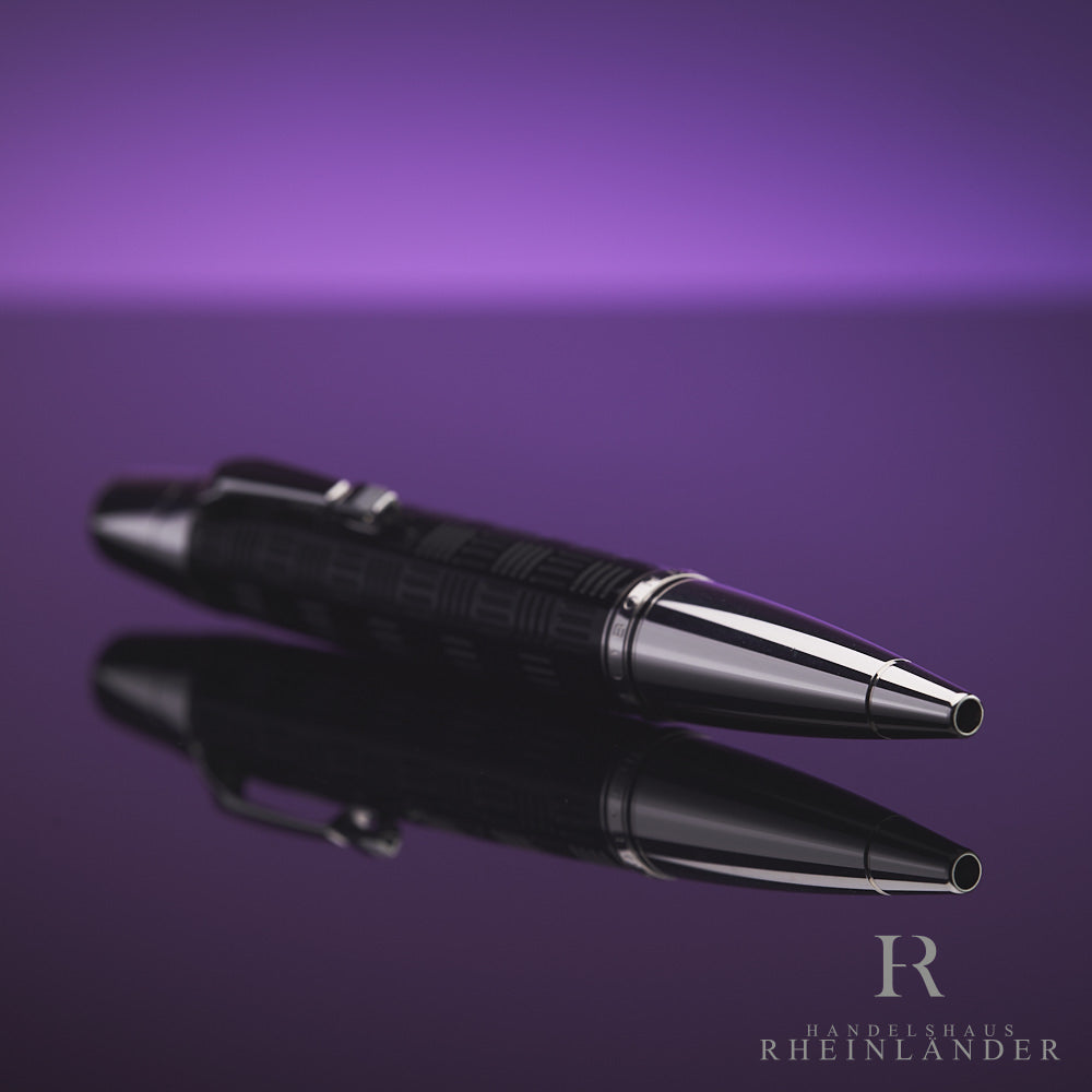 Montblanc Boheme Doue Platinum Plated Ballpoint Pen Black Ballpoint Pen 25494 