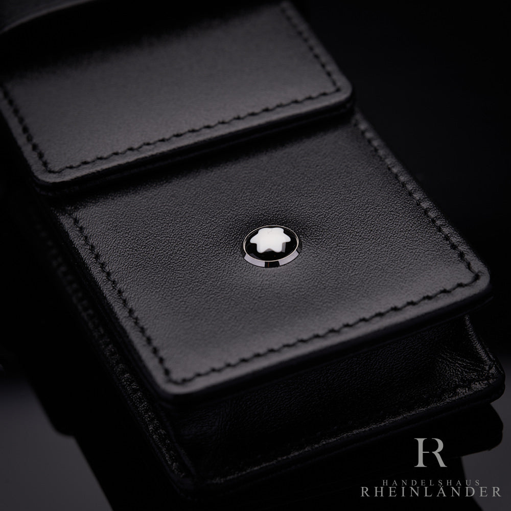 Montblanc Meisterstück Edition Siena 2er Leder Etui Pen Pouch Black ID 14311 OVP