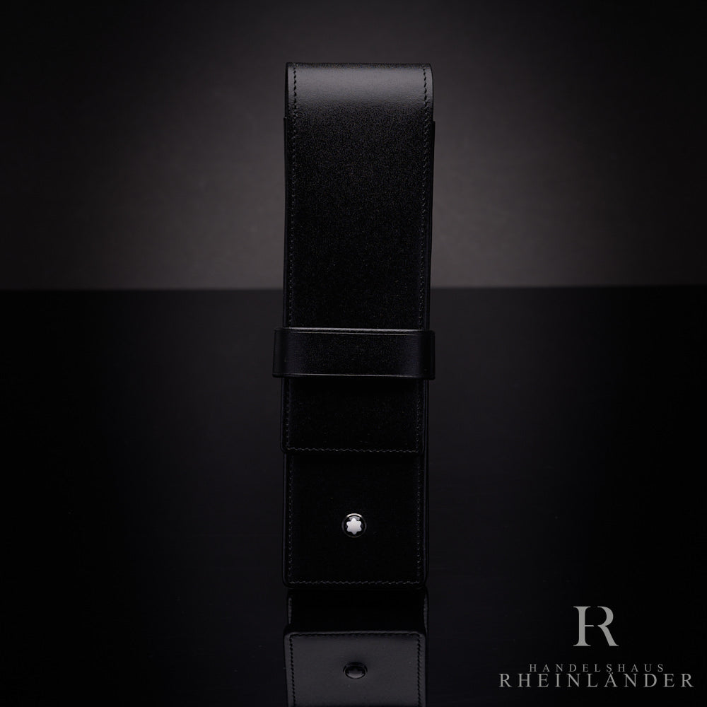 Montblanc Siena Lederetui in schwarz für 2 Schreibgeräte