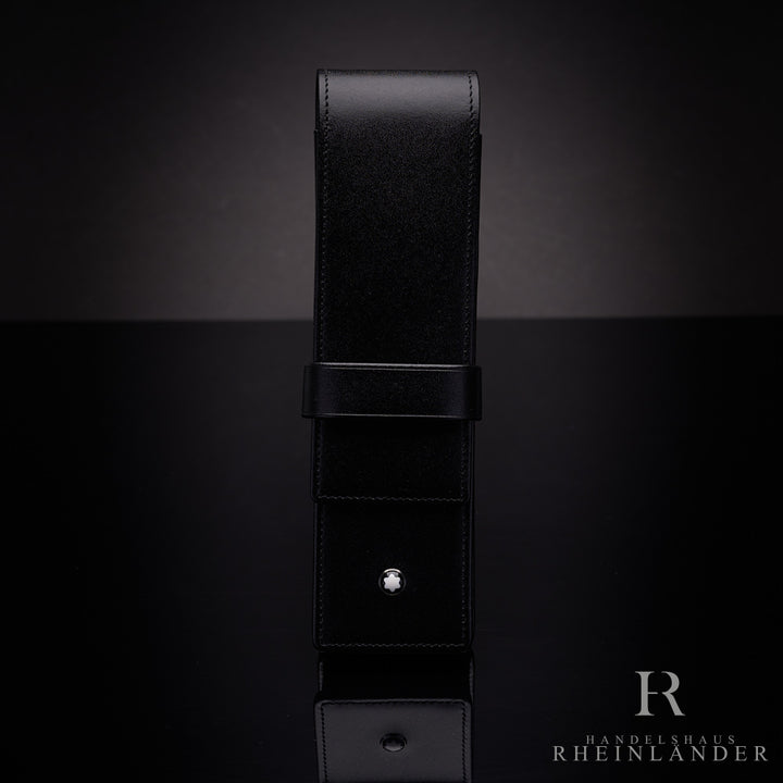Montblanc Siena Lederetui in schwarz für 2 Schreibgeräte