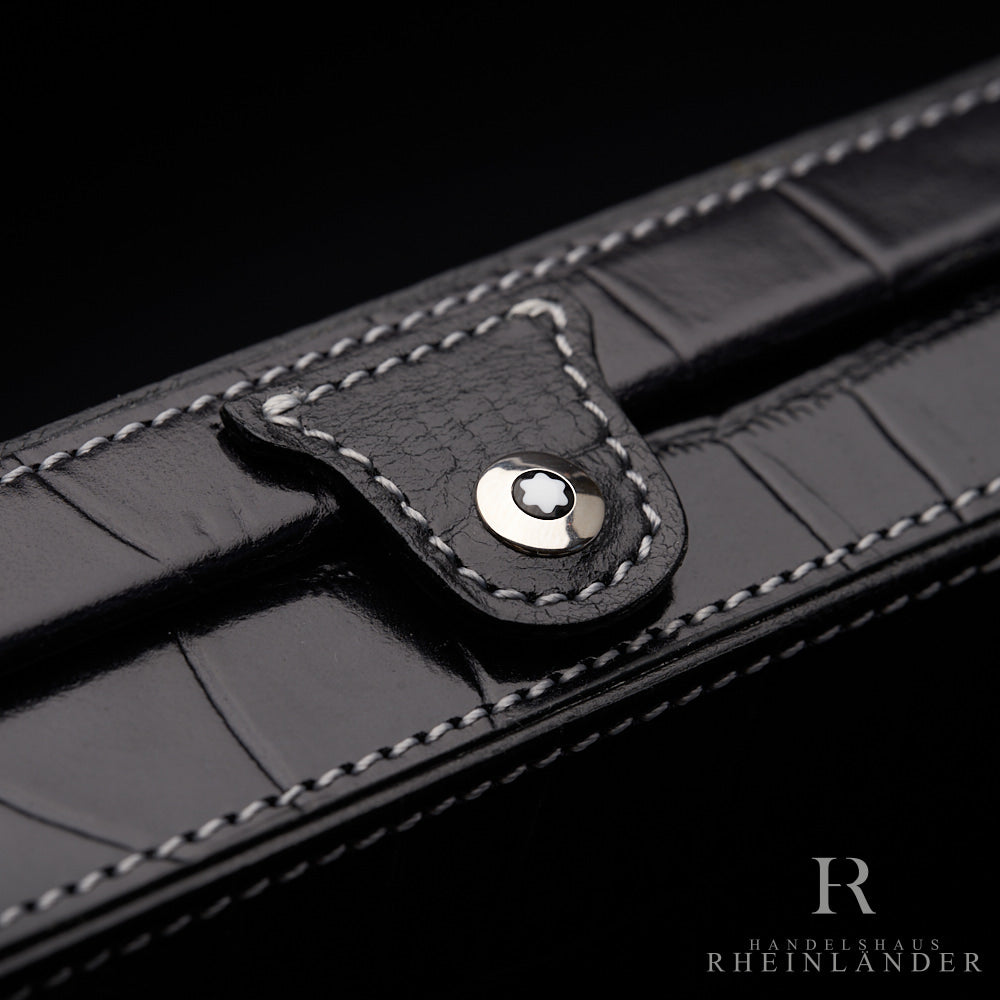 Montblanc Meisterstück Artisan Leder Etui Single Pen Krododil Leather LeGrand