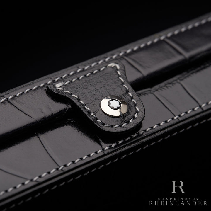 Montblanc Meisterstück Artisan Leder Etui Single Pen Krododil Leather LeGrand