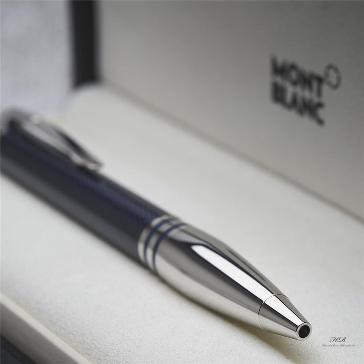 Montblanc Starwalker Blue Planet Metal Doué Ballpoint Pen Lacquered ID 125288 OVP 