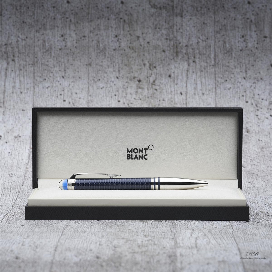 Montblanc Starwalker Blue Planet Metal Kugelschreiber in Geschenkverpackung