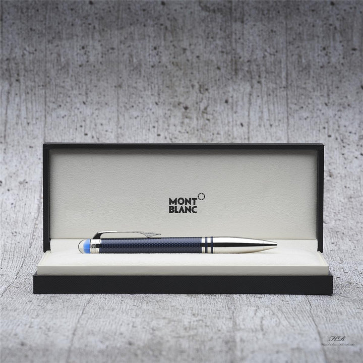 Montblanc Starwalker Blue Planet Metal Kugelschreiber in Geschenkverpackung