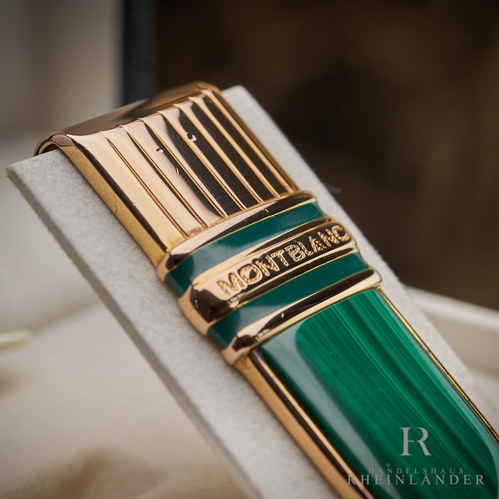 Montblanc Meisterstück Tsar Nikolai Money Clip Vermeil Malachit Geldklammer