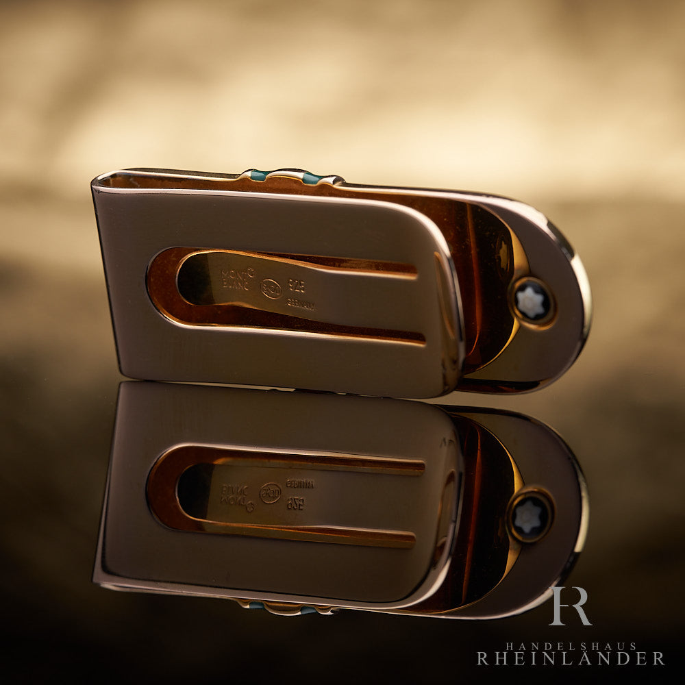 Montblanc Meisterstück Tsar Nikolai Money Clip Vermeil Malachit Geldklammer