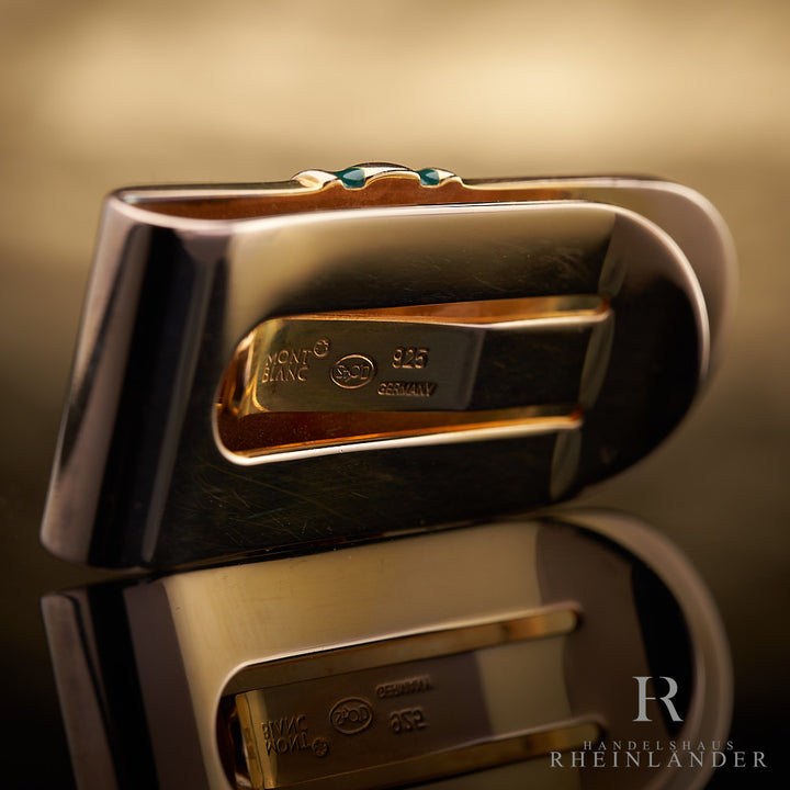 Montblanc Meisterstück Tsar Nikolai Money Clip Vermeil Malachit Geldklammer