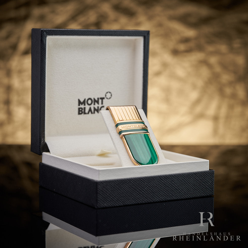 Montblanc Meisterstück Tsar Nikolai Money Clip Vermeil Malachit Geldklammer