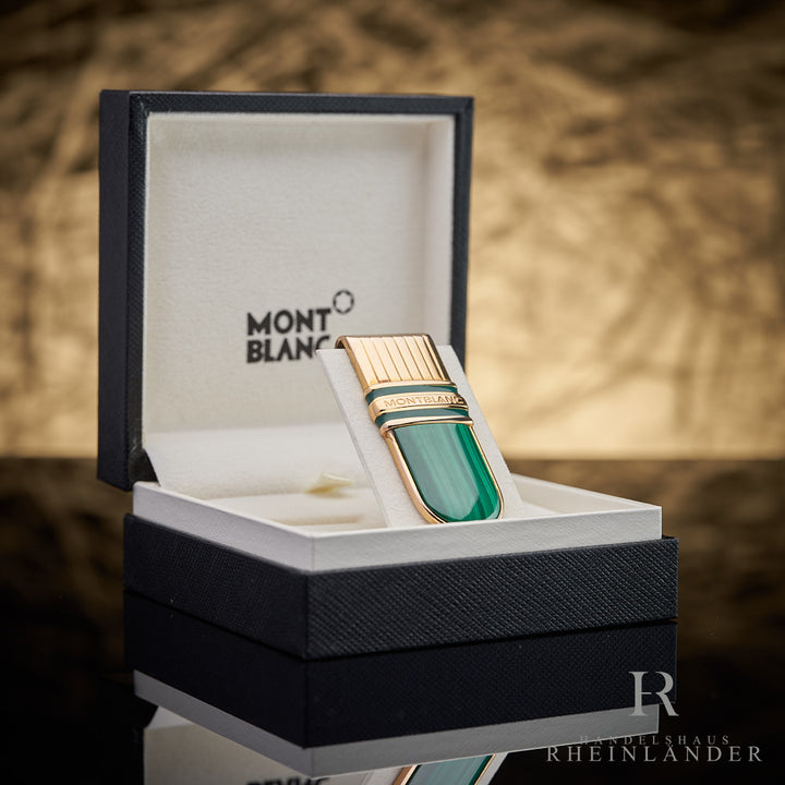 Montblanc Meisterstück Tsar Nikolai Money Clip Vermeil Malachit Geldklammer