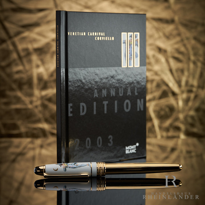 Montblanc Annual Limited Edition 2003 Venetian Carnival Meissen Fountain Pen ID 7412