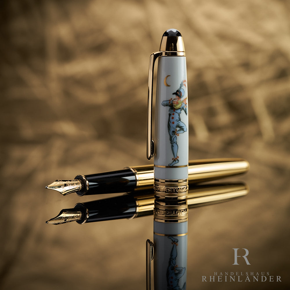 Montblanc Annual Limited Edition 2003 Venetian Carnival Meissen Fountain Pen ID 7412