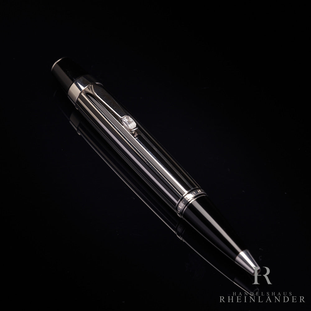 Montblanc Boheme Crystal Platinum Plated Line Kugelschreiber Ballpoint ID 07517