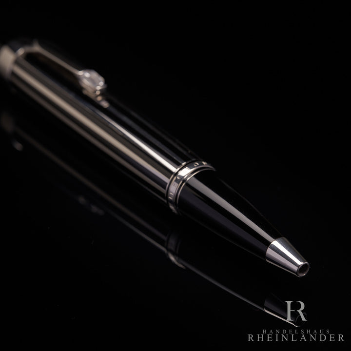 Montblanc Boheme Crystal Platinum Plated Line Kugelschreiber Ballpoint ID 07517