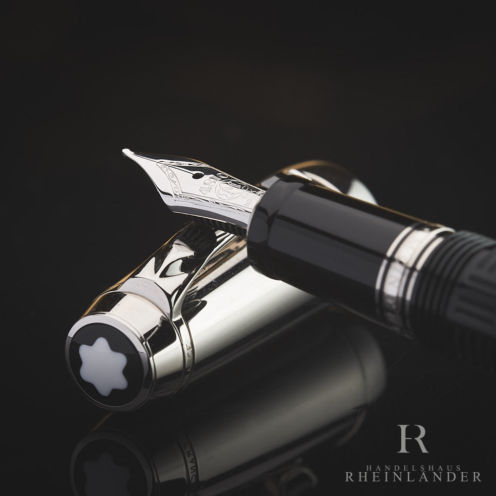 Montblanc Boheme Doué Platinum Plated Line Fountain Pen Füllfederhalter ID 25493