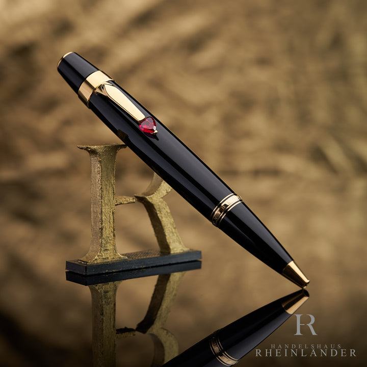 Montblanc Boheme Je T´aime Black Resin Ballpoint Pen ID 25471 OVP