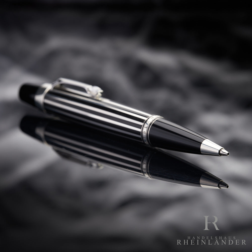 Montblanc Boheme Crystal Sterling Silver Stripes Mechanical Pencil ID 7521 OVP