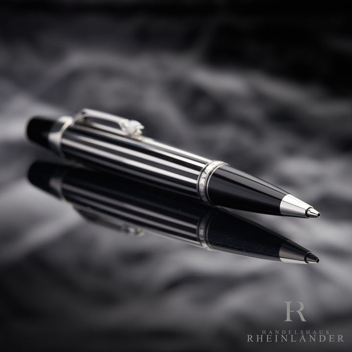 Montblanc Boheme Crystal Sterling Silver Stripes Mechanical Pencil ID 7521 OVP