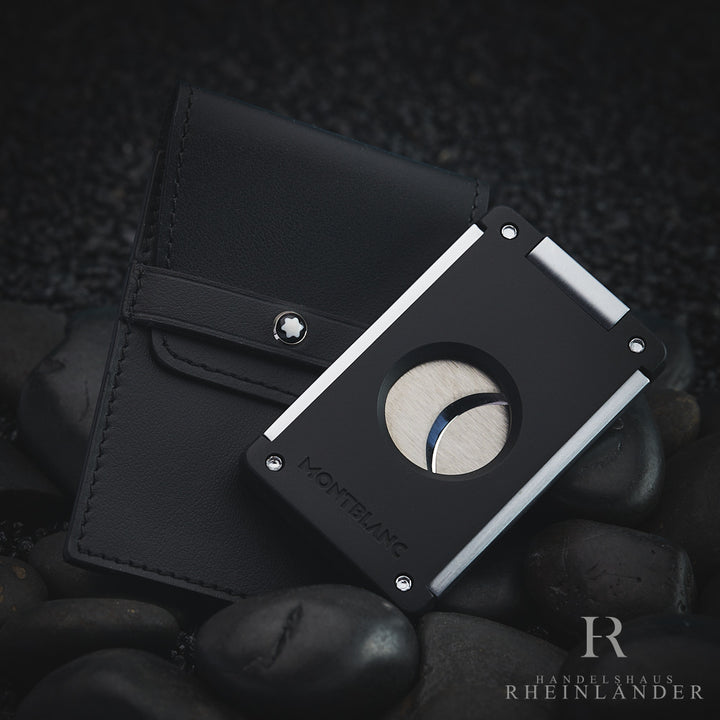 Montblanc Cigar Accessories Double Blade Cutter Leather Pouch ID 119296
