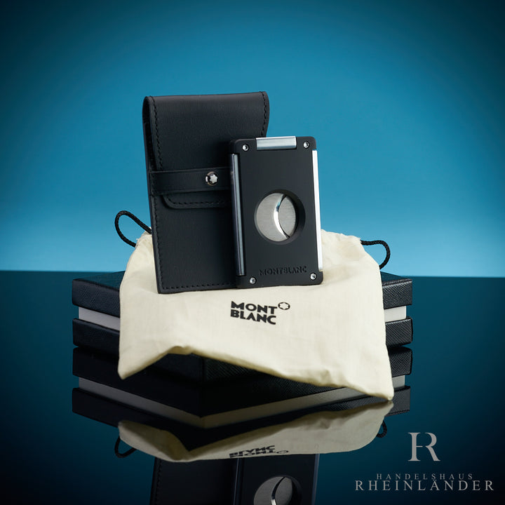 Montblanc Cigar Accessories Double Blade Cutter Leather Pouch ID 119296