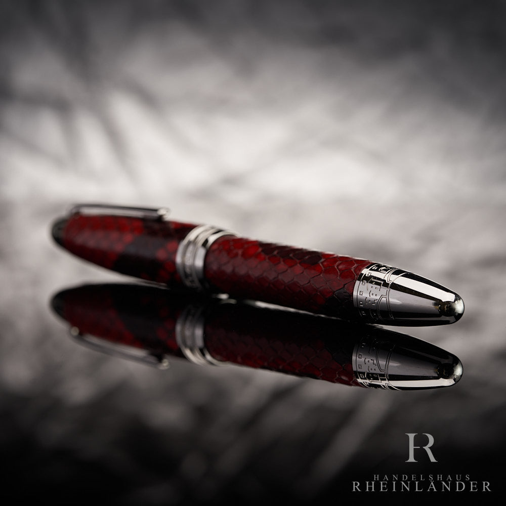 Montblanc Meisterstück Great Masters Python Leather Fountain Pen ID 119695