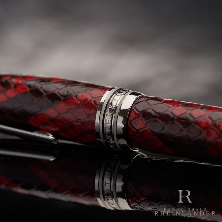 Montblanc Meisterstück Great Masters Python Leather Fountain Pen ID 119695