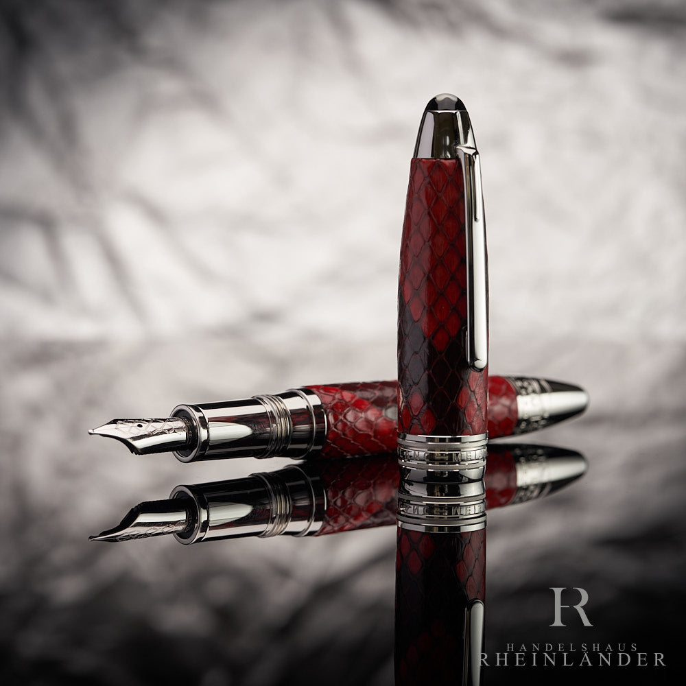 Montblanc Meisterstück Great Masters Python Leather Fountain Pen ID 119695