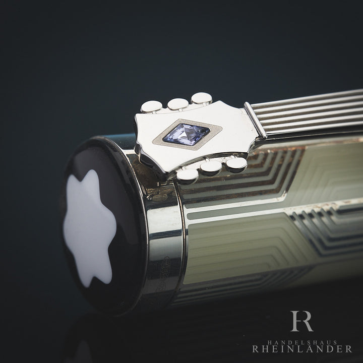 Kappenkopf des John Lennon 1940 Kugelschreibers mit Edelstein im Gitarrenkopf des Clips