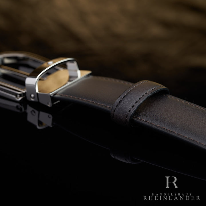 Montblanc Belt Horseshoe Pin Buckle Palladium & Ruthenium Finish Grey ID 129437
