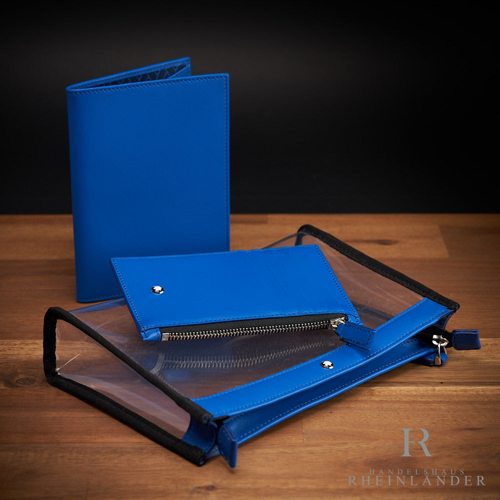 bmw backpack leather Montblanc Leather Goods for BMW Backpack Travel Set Blue ID 10016554