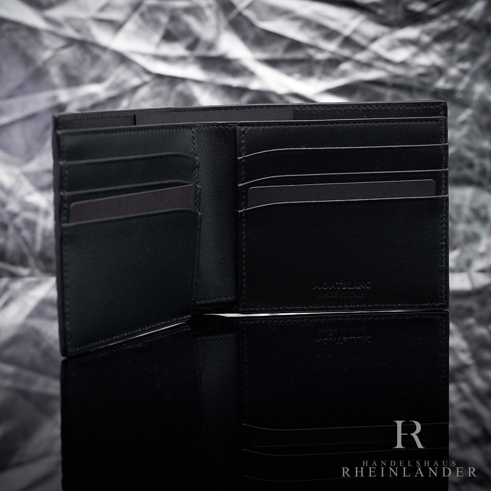 Montblanc Leather Goods Meisterstück Alligator Print Black 6CC Wallet 126640