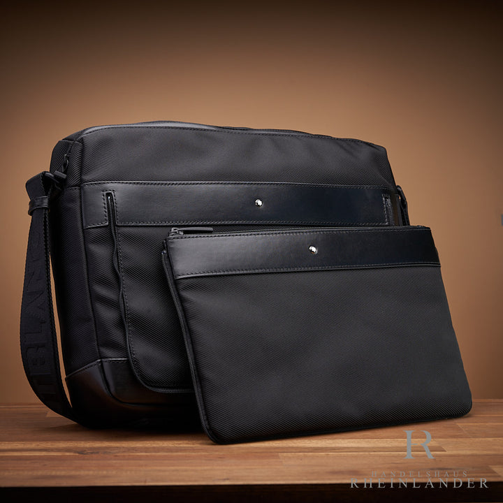 Montblanc Leather Goods Nightflight Zip Top Messenger Detachable Pocket 118250
