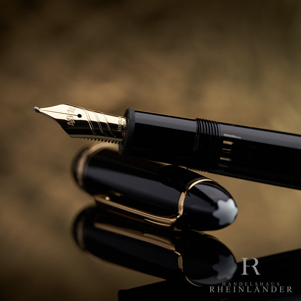 モンブラン 万年筆 146 カリグラフィー カーブドニブ ゴールド 130205 Calligraphy 146 Curved Nib Fountain Pen – Handelshaus Rheinländer