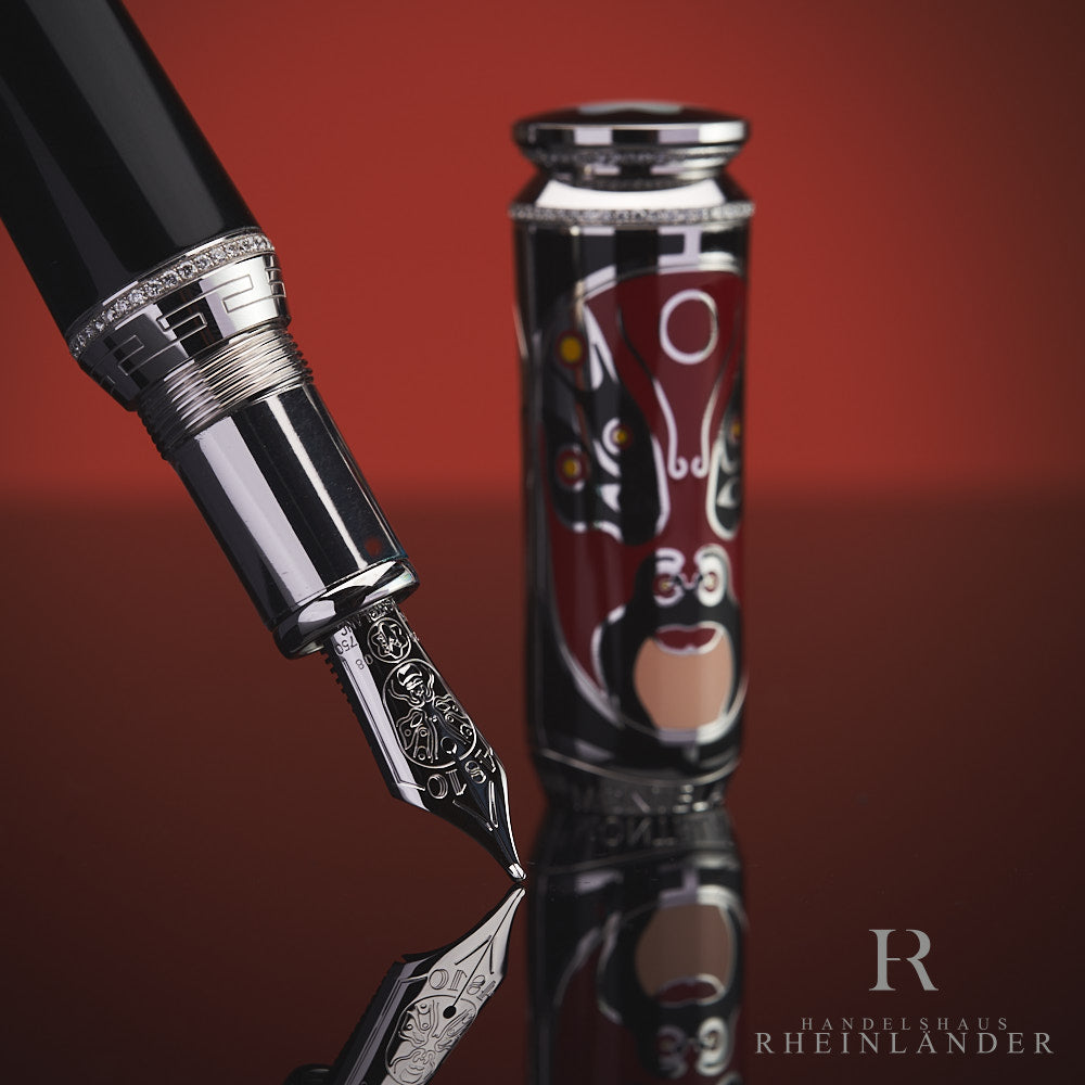 Montblanc Artisan Bejing Opera Masks Limited Edition 88 Fountain Pen ID 103125