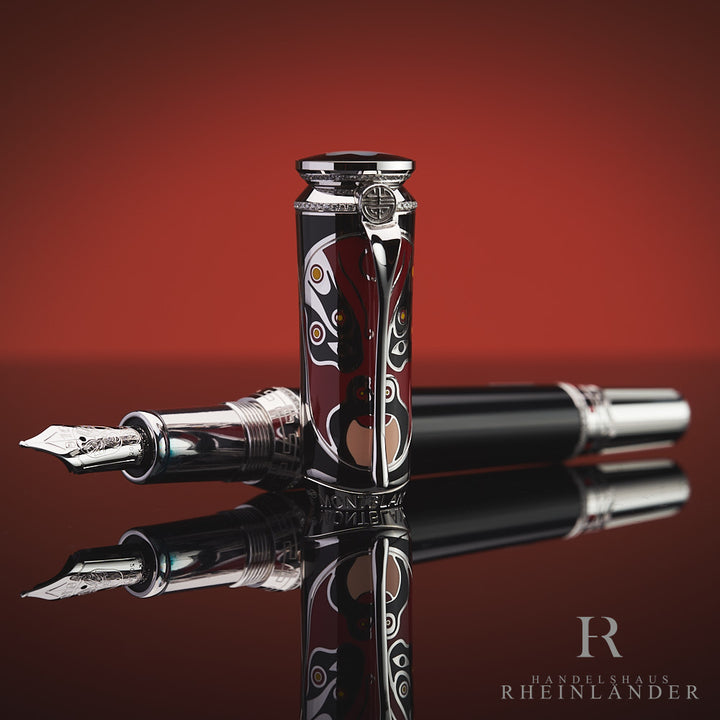 Montblanc Artisan Bejing Opera Masks Limited Edition 88 Fountain Pen ID 103125