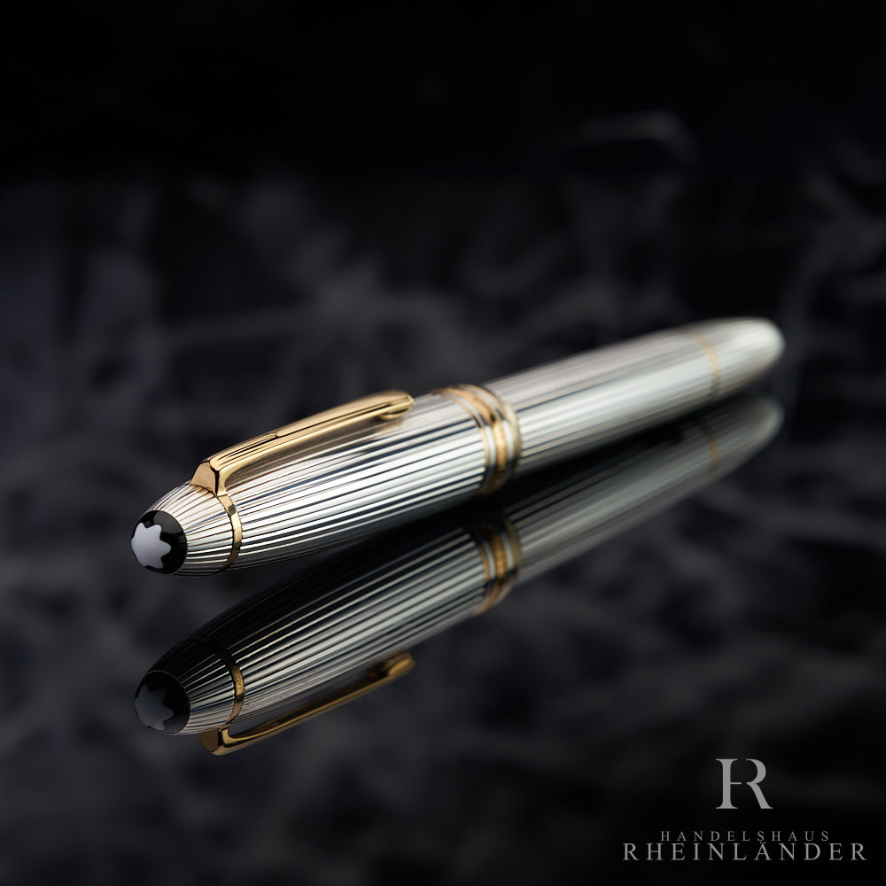Montblanc Meisterstück Solitaire LeGrand 925 Sterling Silver Fountain Pen ID 1468
