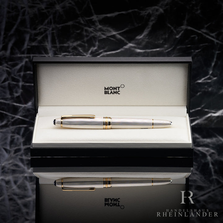 Montblanc Meisterstück Solitaire LeGrand 925 Sterling Silver Fountain Pen ID 1468